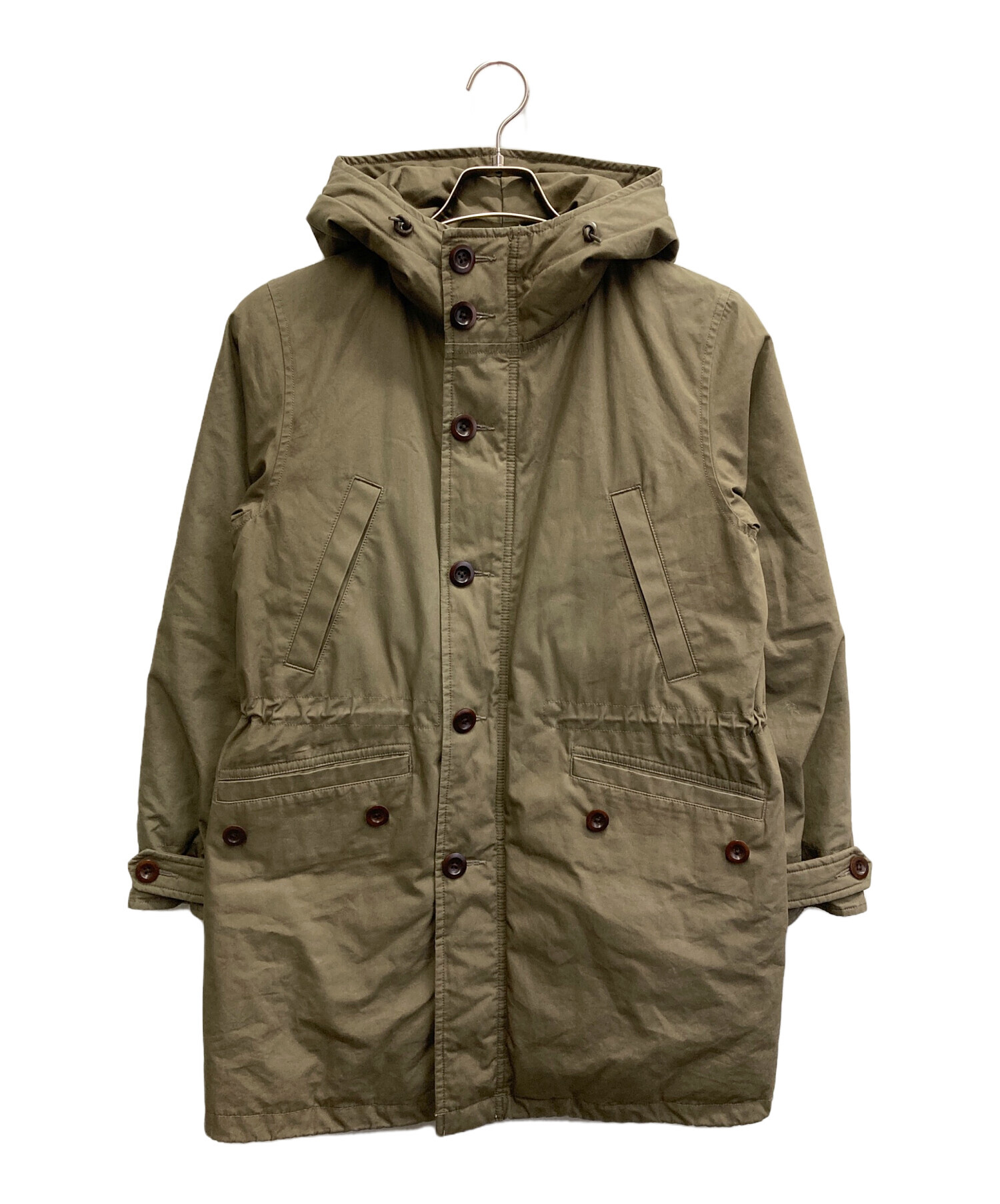 中古・古着通販】MHL (エムエイチエル) モッズダウンコート ブラウン