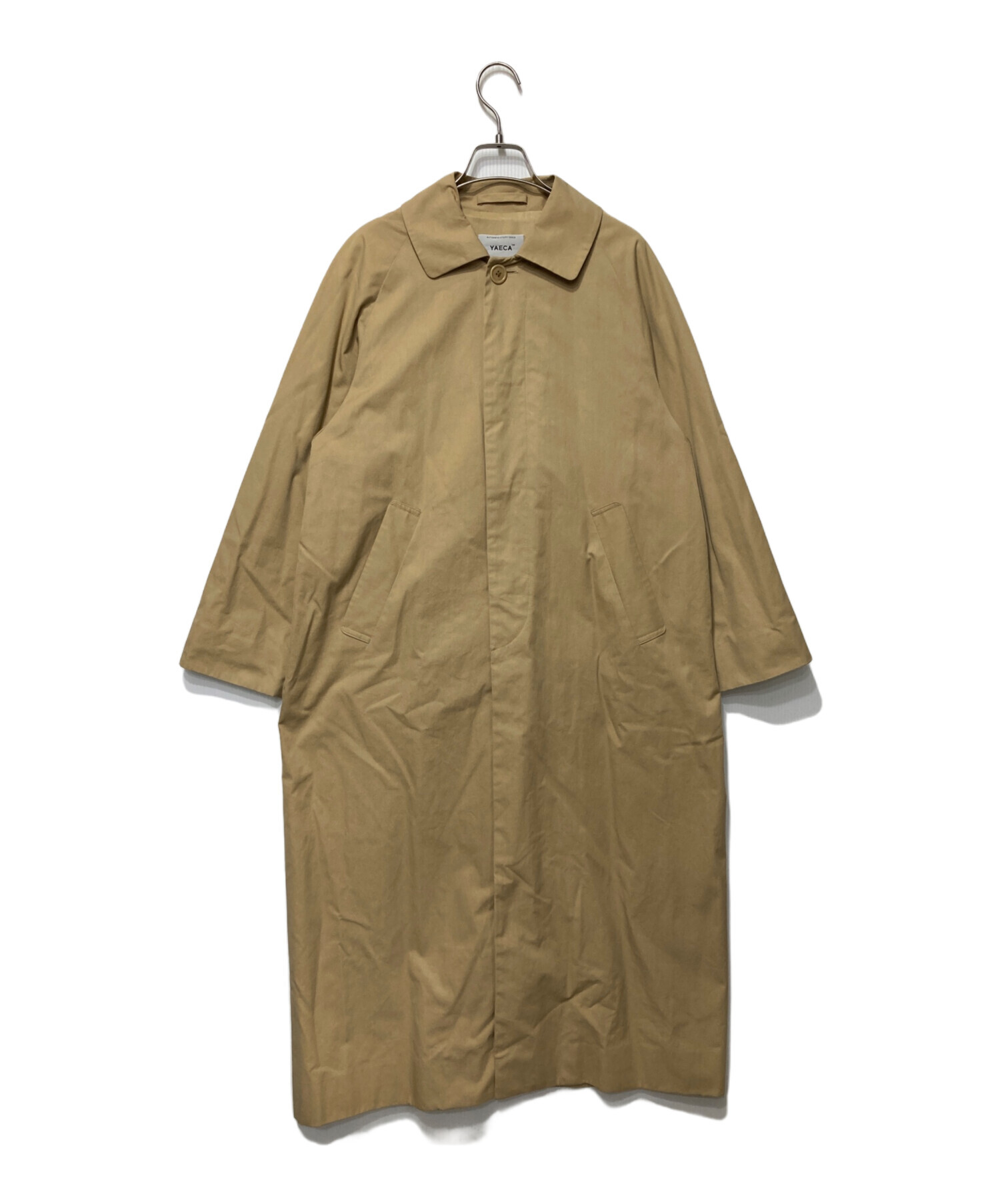中古・古着通販】YAECA (ヤエカ) ステンカラーコートロング カーキ