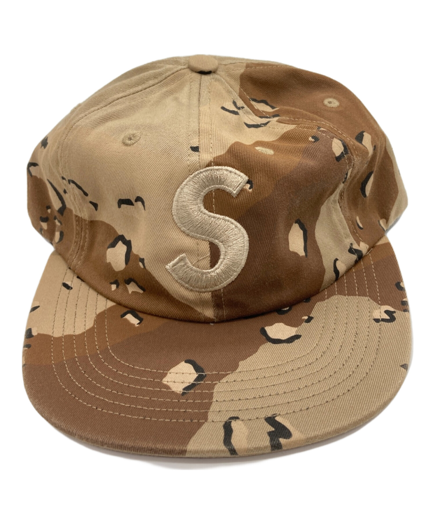 SUPREME ブラウンキャップ SロゴSupreme S Logo New Era sロゴ ツノ