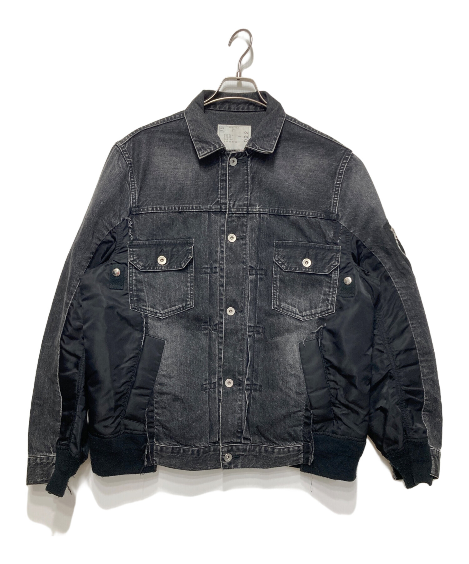 中古・古着通販】sacai (サカイ) 再構築ドッキングデニムジャケット