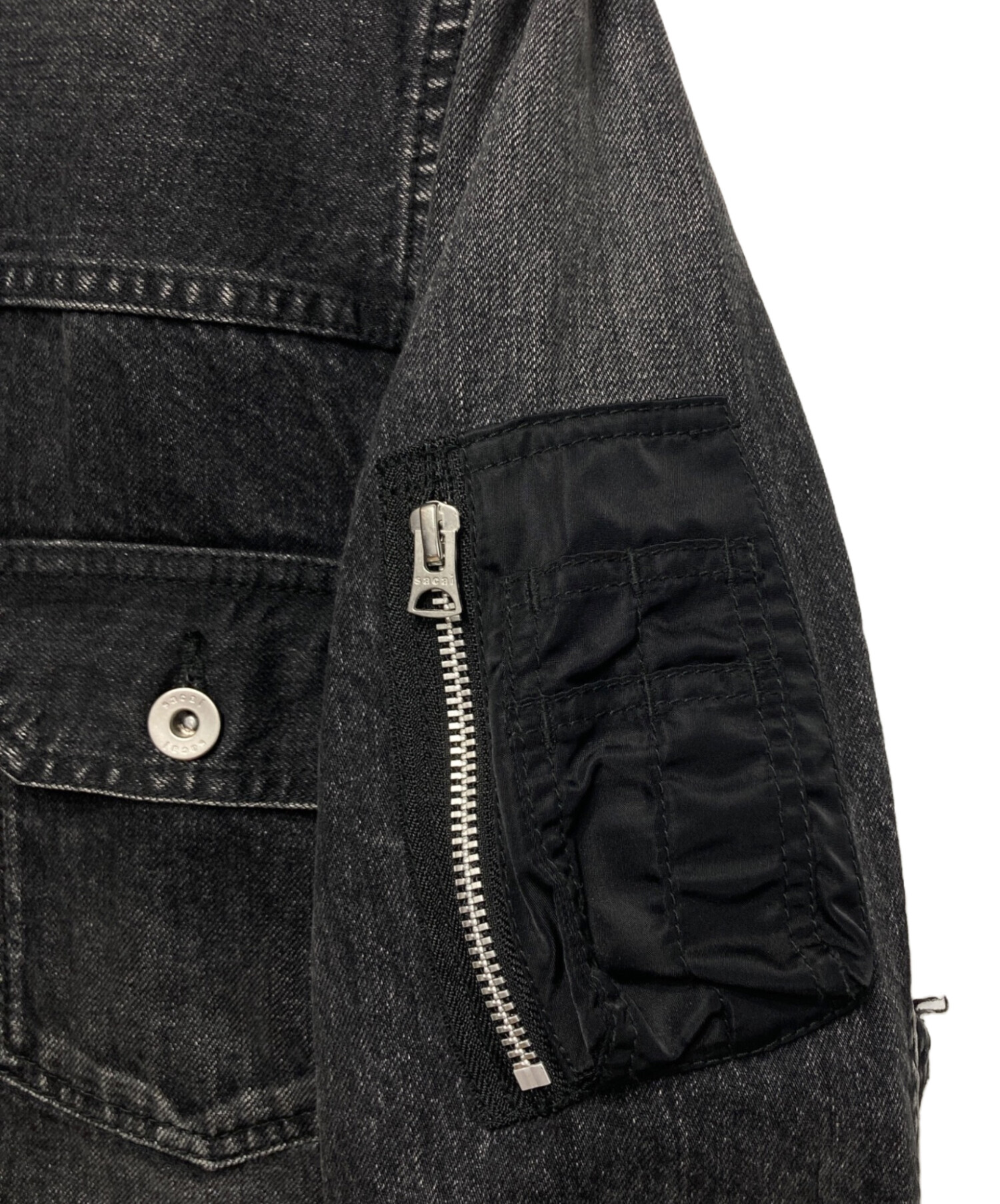 中古・古着通販】sacai (サカイ) 再構築ドッキングデニムジャケット