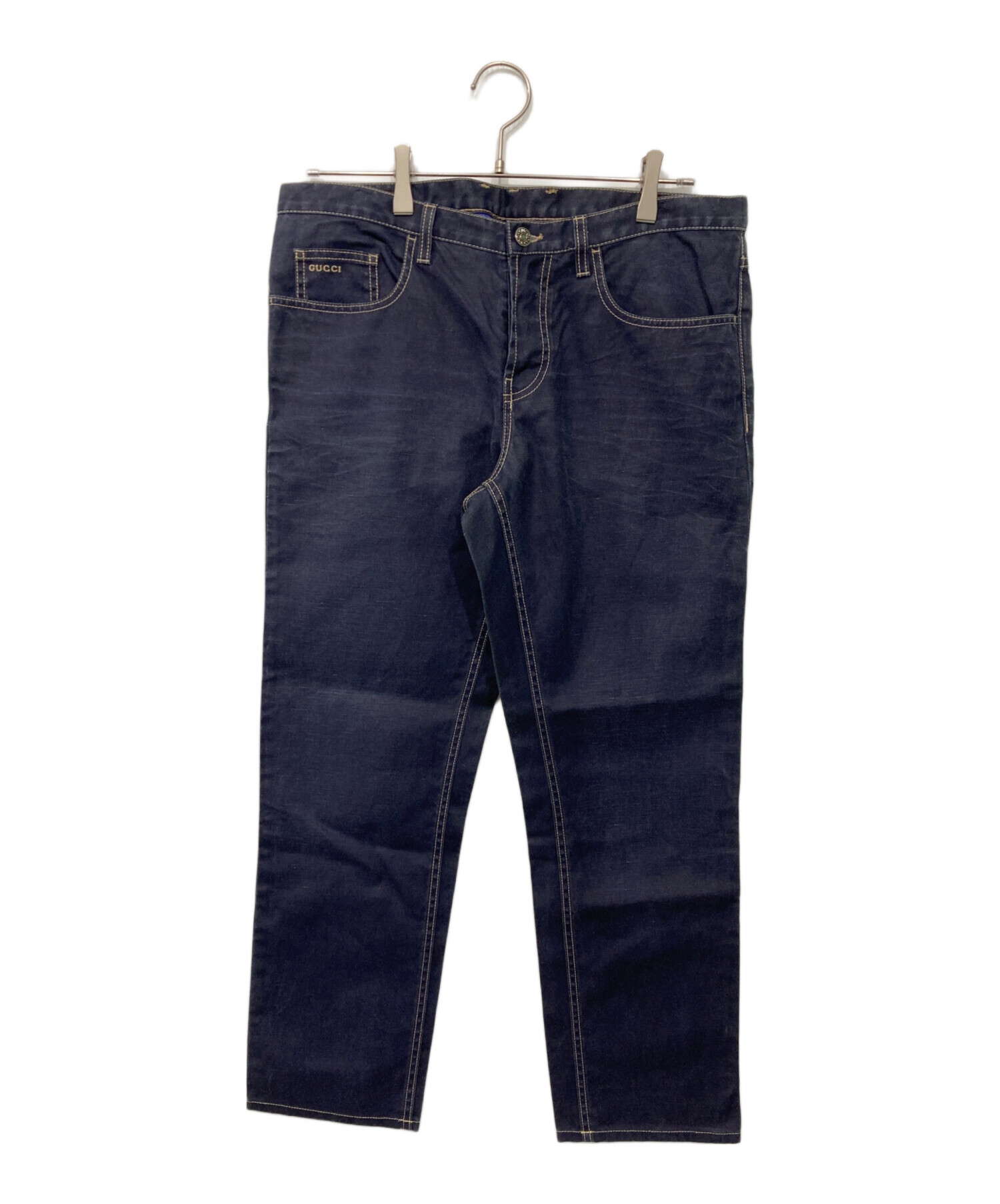 中古・古着通販】GUCCI (グッチ) ストレートデニムパンツ インディゴ