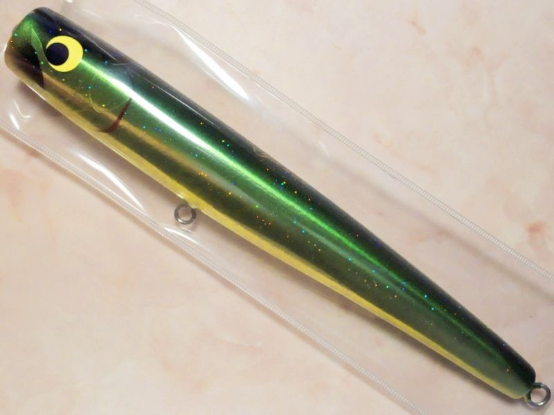 ウッドリーム アキヤポッパー250：グリーンバックゴールドラメ