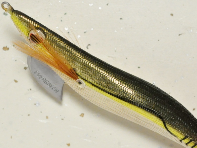 エバーグリーン エギ番長3.5号：＃0401G オリーブ・アジ・金【ネコポス