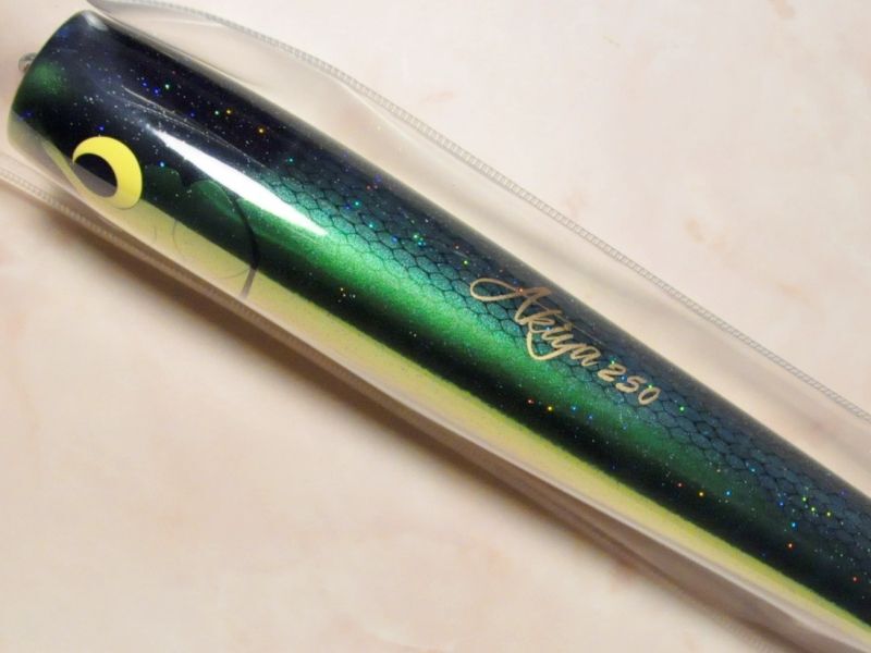 ウッドリーム アキヤポッパー250：グリーンバックゴールドラメ