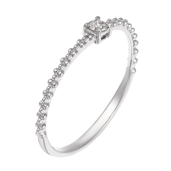 K10ホワイトゴールドダイヤモンドリング(RFR059)|TSUTSUMI（ジュエリー