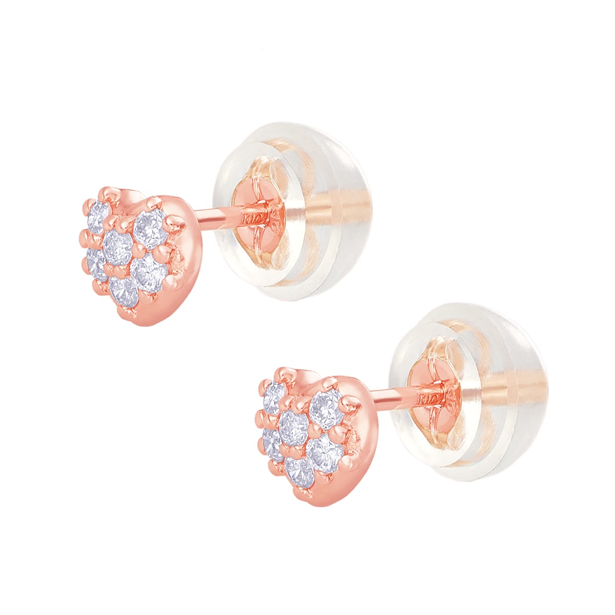 K10ピンクゴールドダイヤモンドピアス(RPE628)|TSUTSUMI（ジュエリー