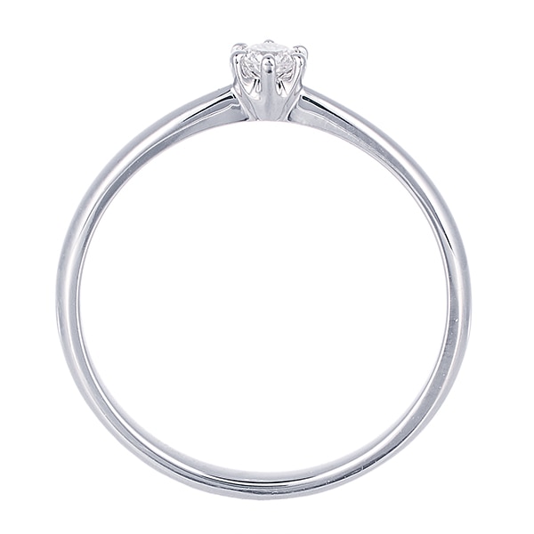 プラチナ鑑定書付ダイヤモンドリング（0.08カラット）(RKR034