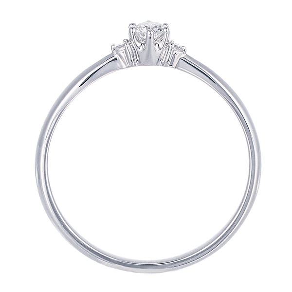 プラチナ鑑定書付ダイヤモンドリング（0.07カラット）(RKR038