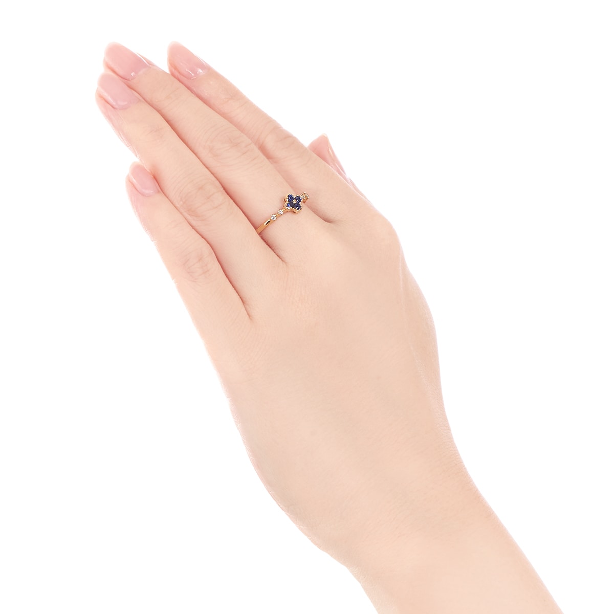 K18イエローゴールドサファイアリング(RFR166-002)|TSUTSUMI