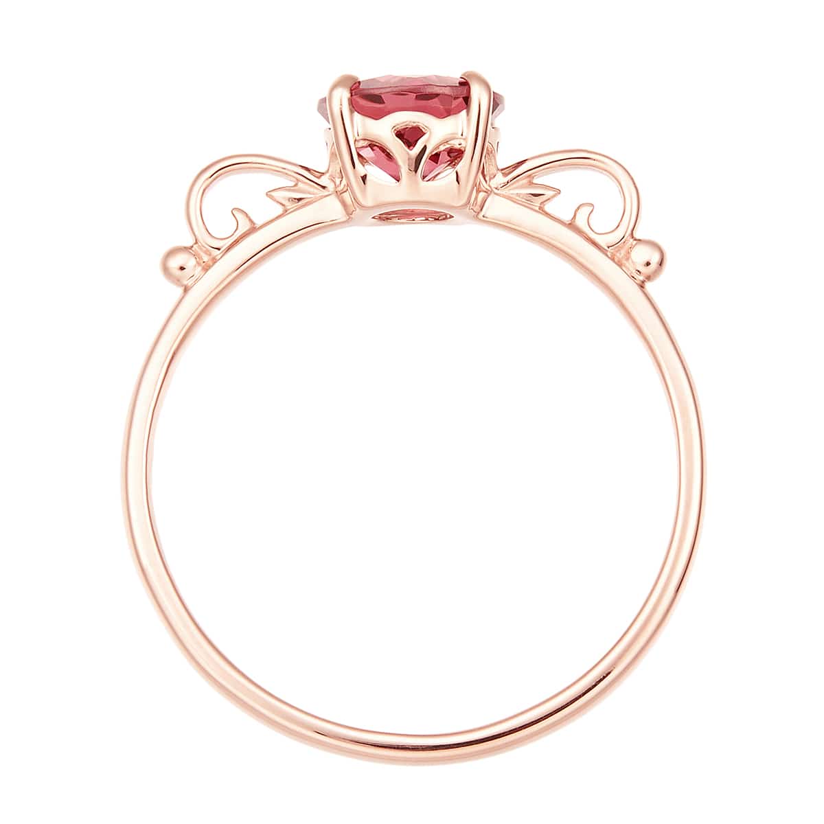 K10ピンクゴールドロードライトガーネットリング(RFR169-002)|TSUTSUMI