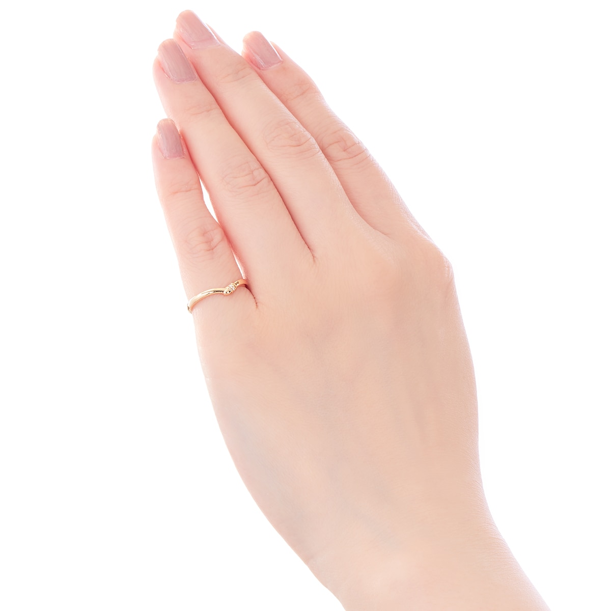 K10イエローゴールドダイヤモンドリング（ピンキーリング）(RFR335-001