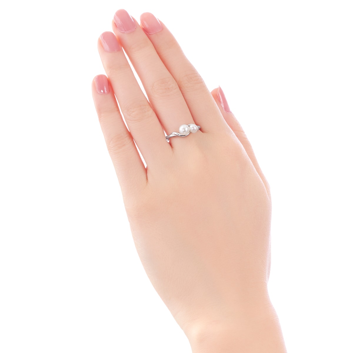 K10ホワイトゴールド淡水パールリング(RFR731-002)|TSUTSUMI