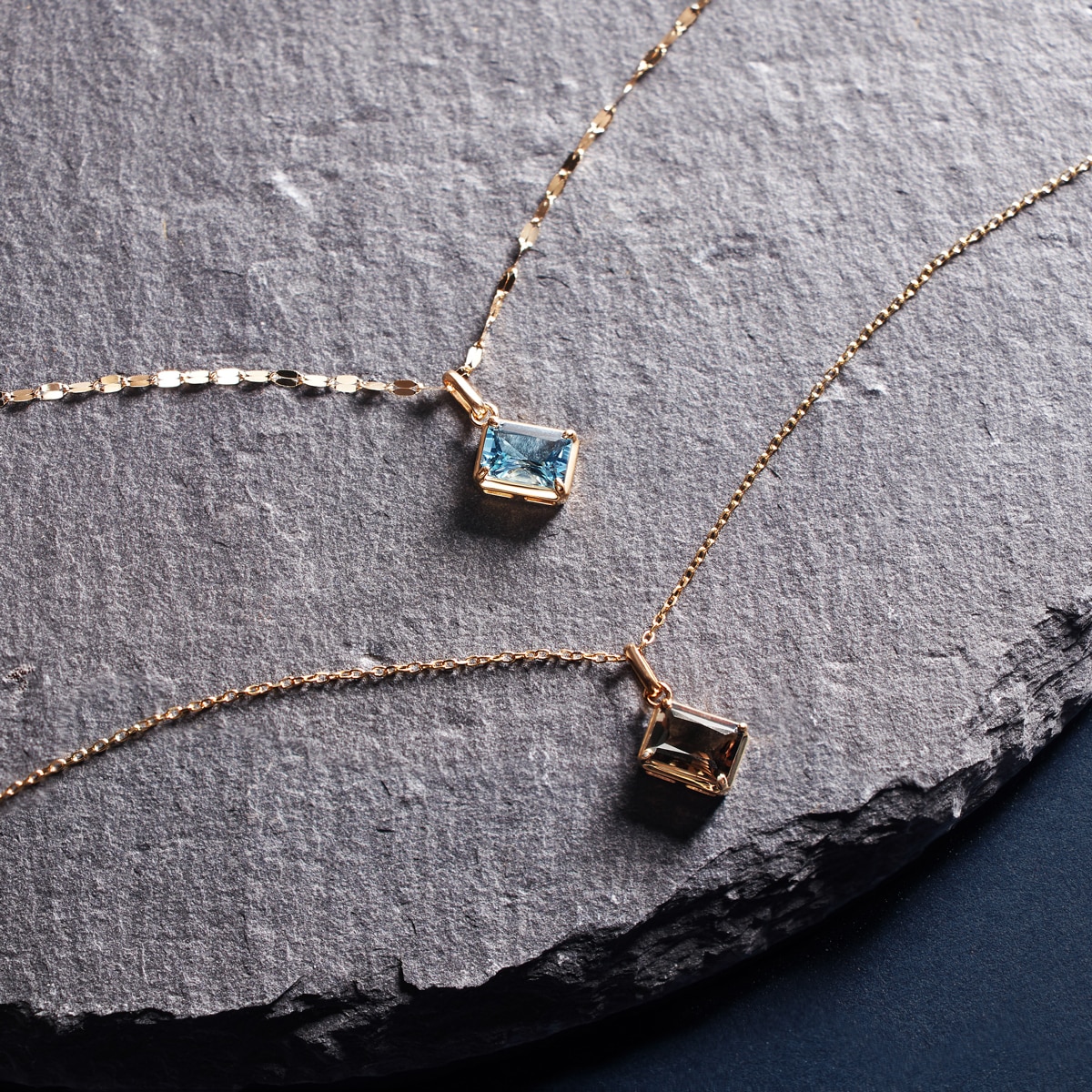 K18イエローゴールドスモーキークォーツペンダント(RPD283)|TSUTSUMI