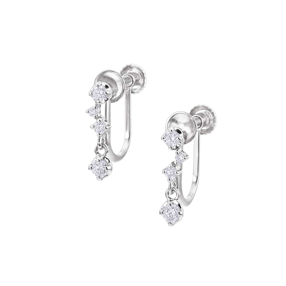 プラチナダイヤモンドイヤリング(RER249)|TSUTSUMI（ジュエリーツツミ