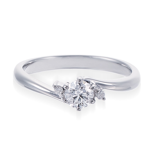プラチナ鑑定書付ダイヤモンドリング（0.23カラット）(RKR320