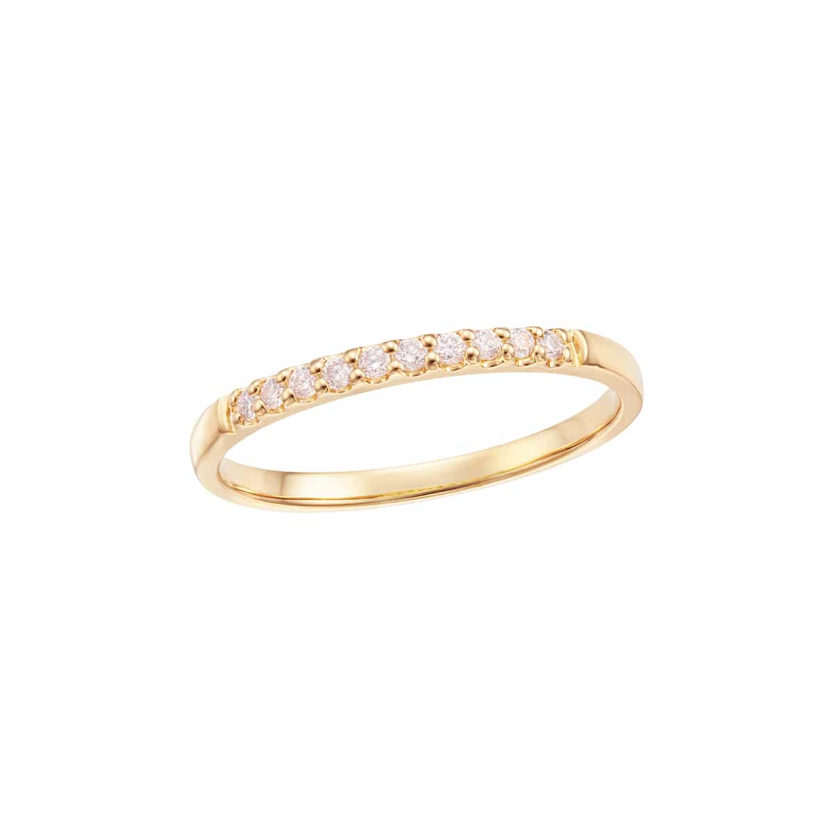 K18イエローゴールドダイヤモンドリング（ピンキーリング）(RFR471-002