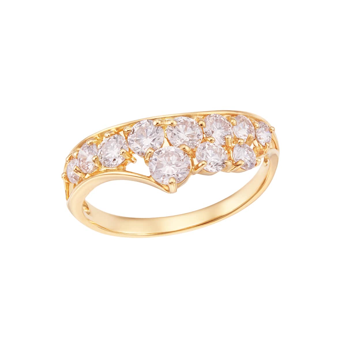 K18イエローゴールドダイヤモンドリング(RFR230-001)|TSUTSUMI