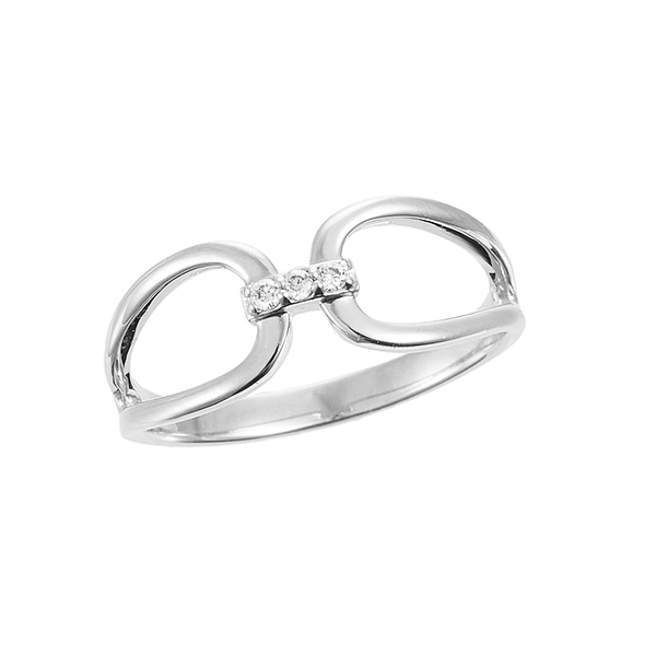 プラチナ鑑定書付ダイヤモンドリング（0.07カラット）(RKR038