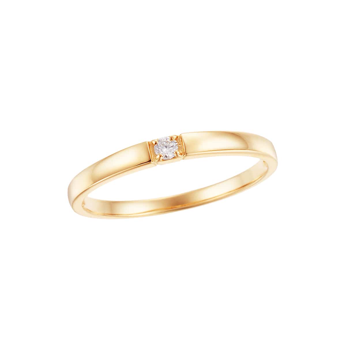 K18イエローゴールドダイヤモンドリング(RFR362-001)|TSUTSUMI