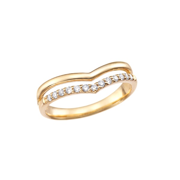 K10イエローゴールドダイヤモンドリング（ピンキーリング）(RFR761-001