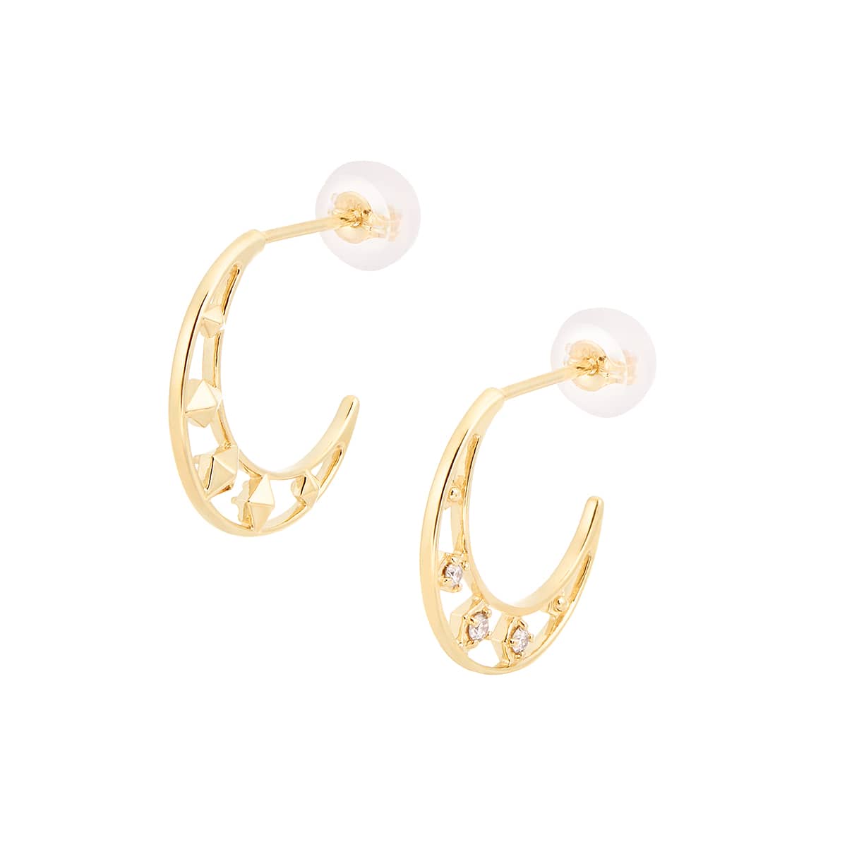 K10イエローゴールドダイヤモンドピアス(RPE442-002)|TSUTSUMI