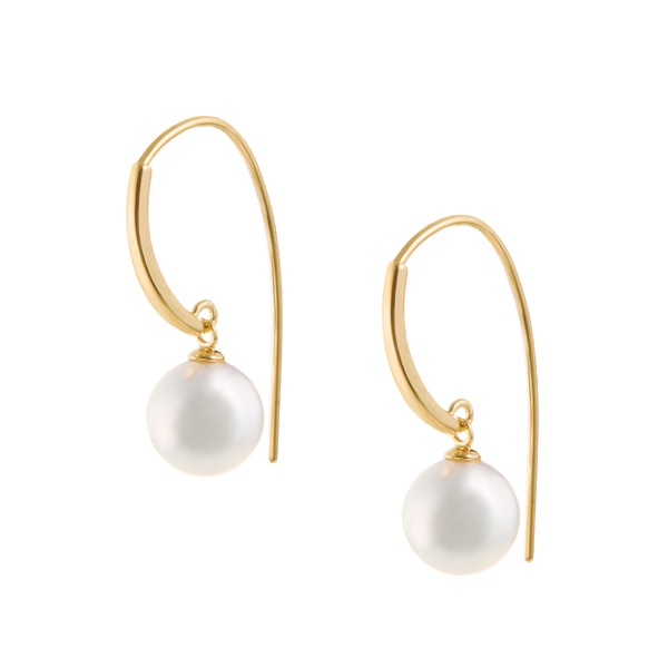 K18イエローゴールドアコヤ真珠ピアス（6.5mm）(RPE157-001)|TSUTSUMI