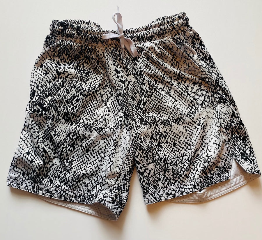ウェア ballaholic Snake Mesh Zip Shorts (gray) ウェア ballaholic