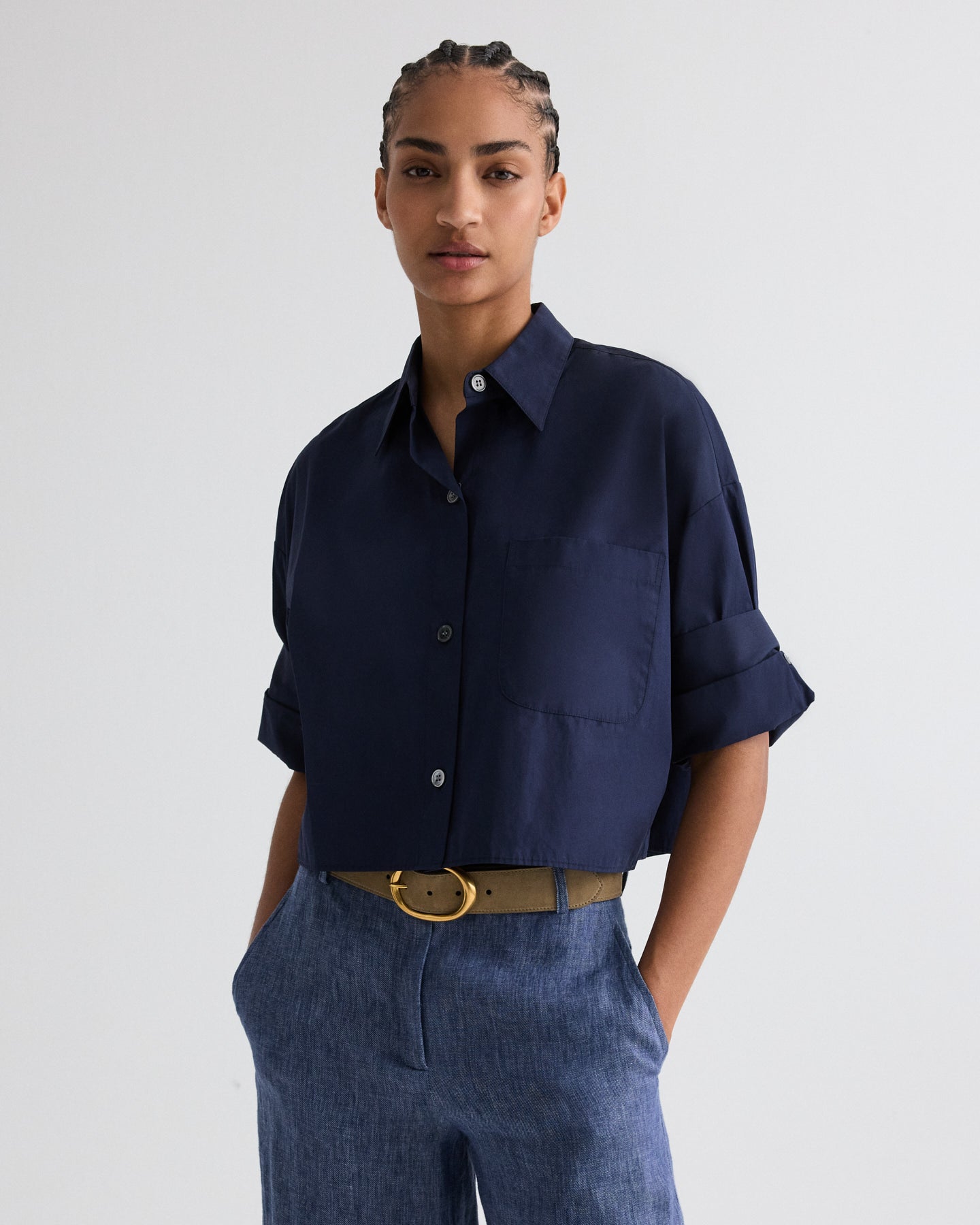 Midnight Next Ex Shirt in superfine cotton | TWP