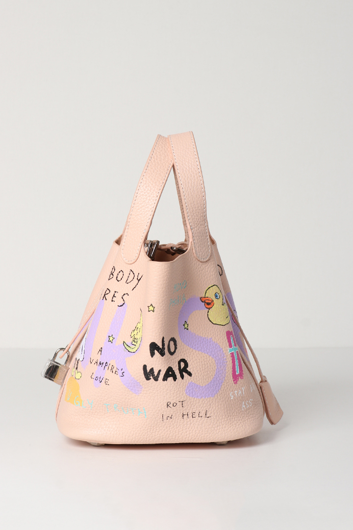 SOLD}guernika ゲルニカ Cube Bag / size S / Baby Pink{GR-CB-3-BDA