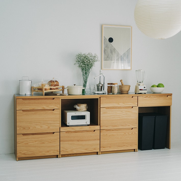 2/18まで】ucico キッチン収納 LOM(ロム) W1200 2/18まで】ucico