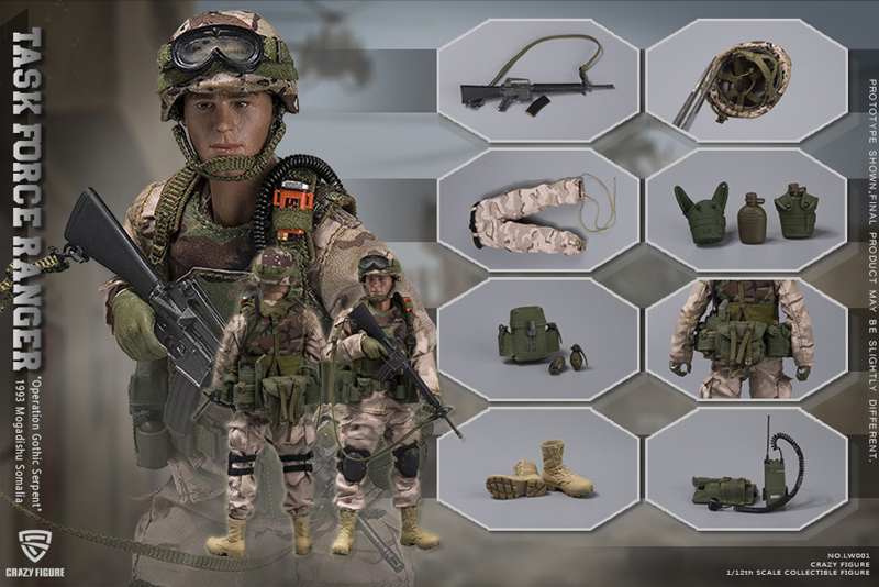 crazyfigure】LW001 1/12 Chalk Leader 75th Ranger - TASK FORCE