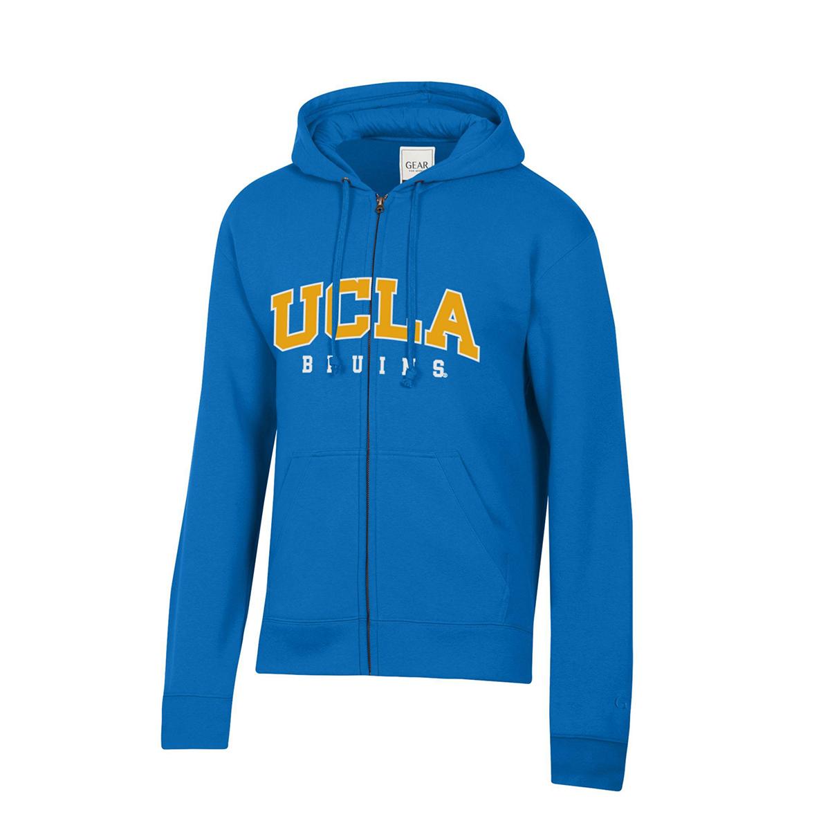 UCLA Bruins Unisex Block and Bruins Full Zip Hooded Sweatshirt