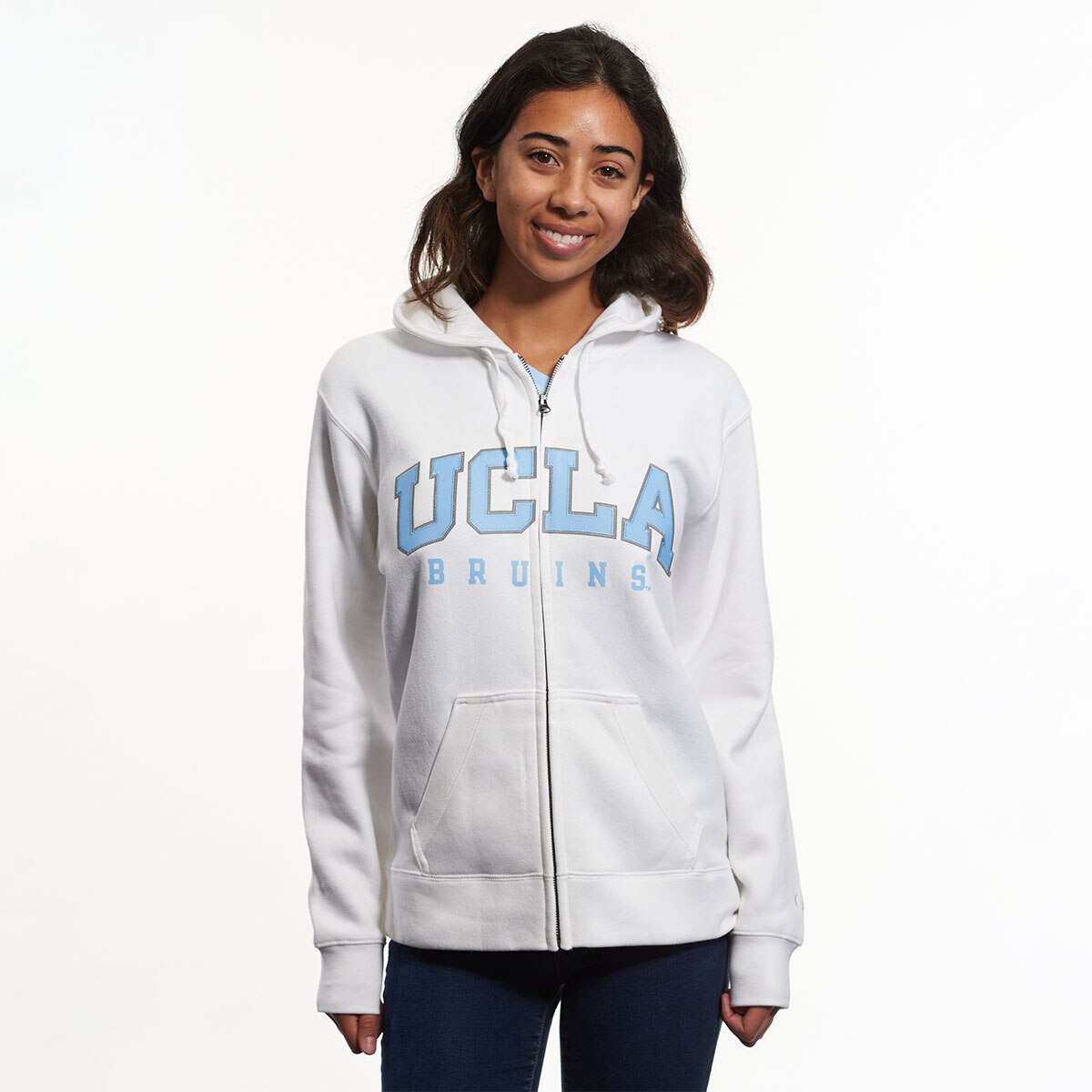 UCLA Bruins Unisex Block and Bruins Full Zip Hooded Sweatshirt