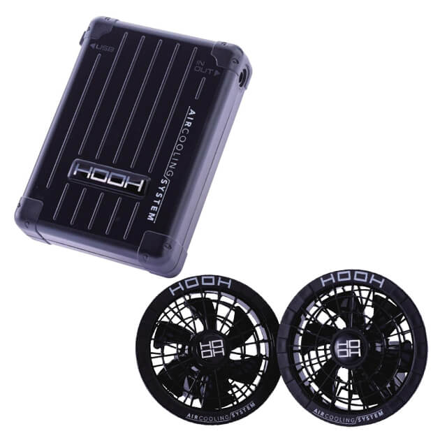 村上被服 V2801+V2802 鳳凰快適ウェア用バッテリー+ファンセット