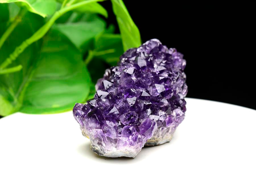 フラワーアメジスト クラスター 原石 ウルグアイ産 紫水晶 スタラクタイト