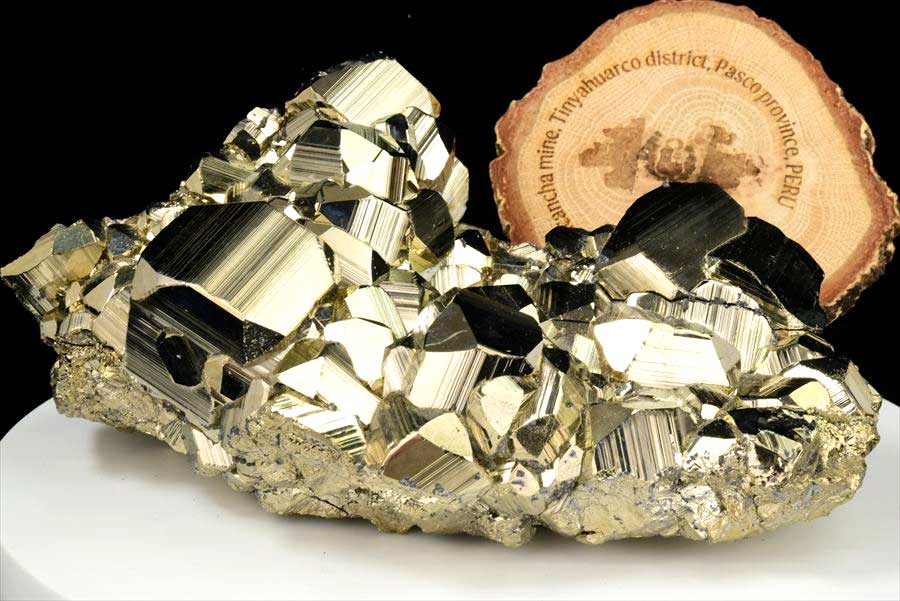 パイライト 黄鉄鉱 ペルー・ラクラカンチャ鉱山産｜希少産地