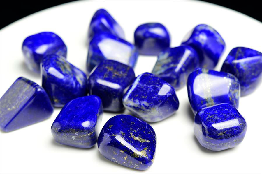 アフガニスタン産ラピスラズリ AAA タンブル（磨き石）｜アップ