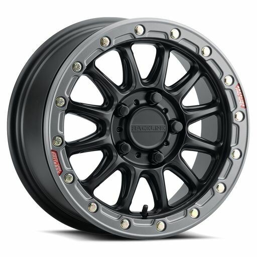 Raceline - Raceline Alpha Black w/ Gunmetal 5-Lug Beadlock Wheel #
