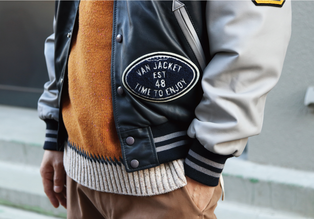 オールレザースタジアムジャンパー - VAN STORE