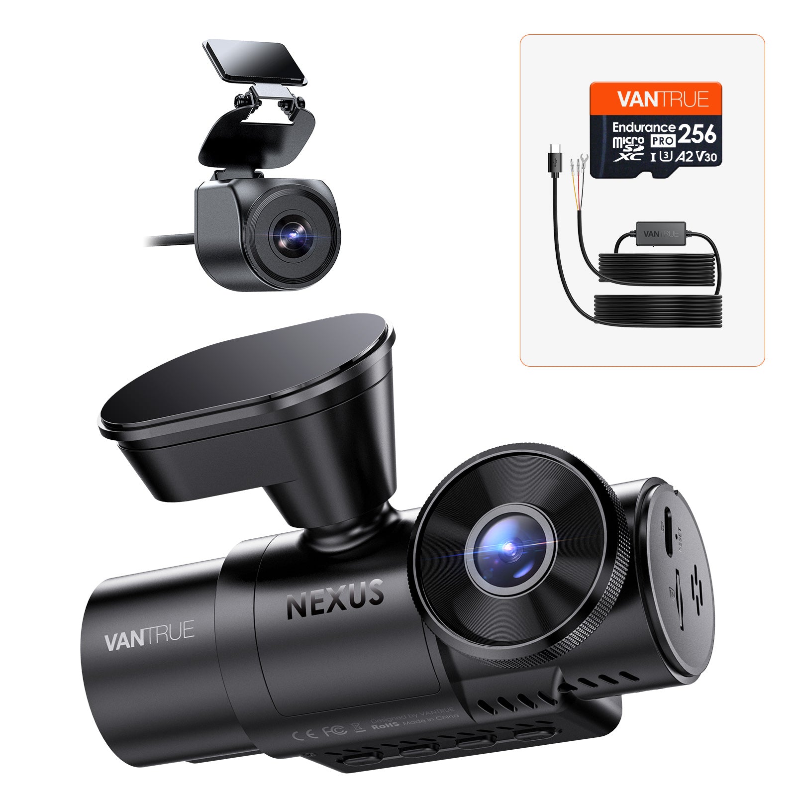 Bundle: N4S + Hardwire Kit + 256GB Card – Vantrue