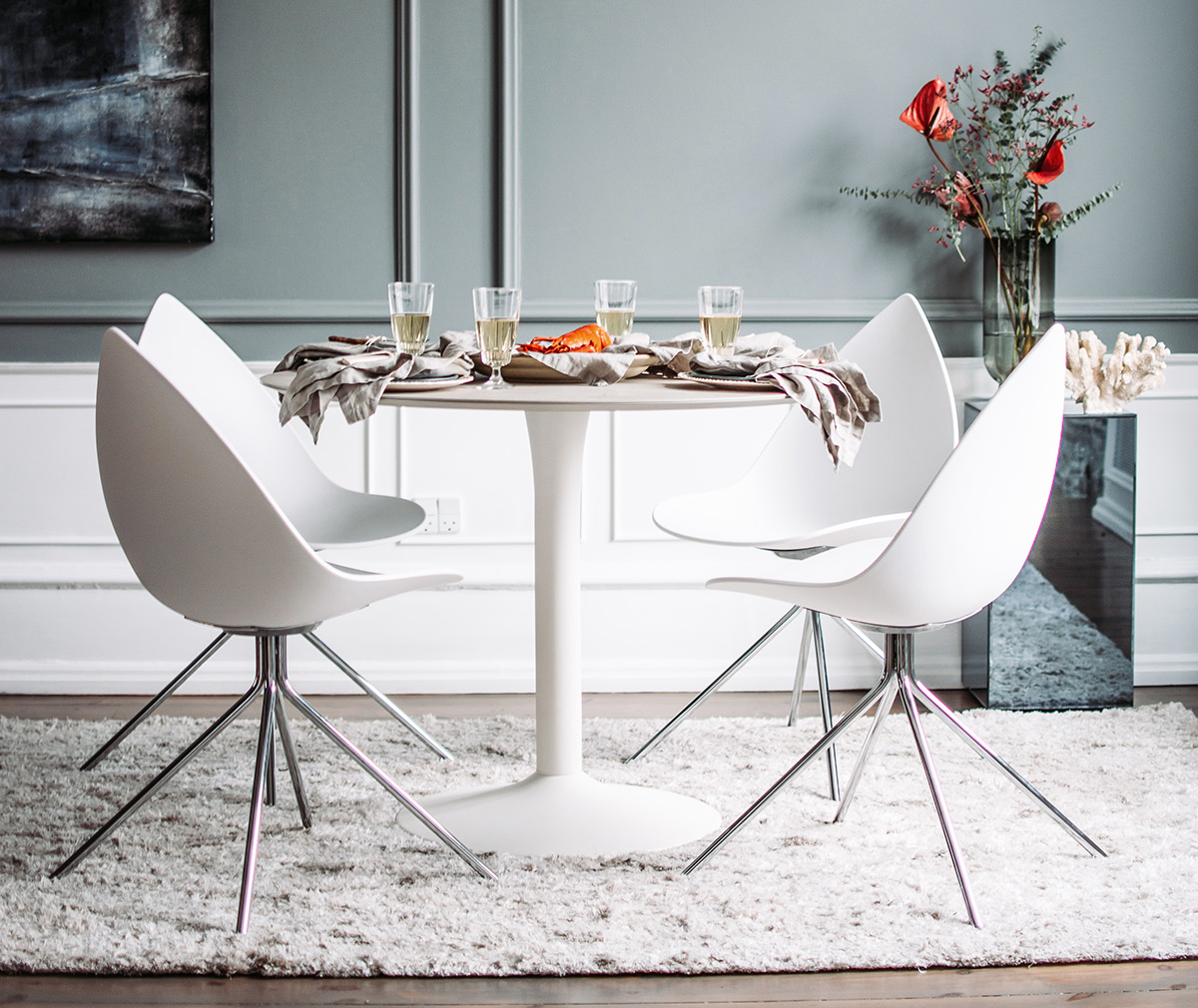 BoConcept New York Dining Table, Ash Ceramic | Vepsäläinen
