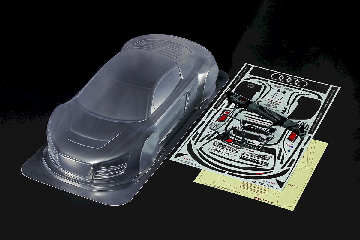 TAMIYA 1/10 Scale Audi R8 LMS 2008 Body Parts Set. - Vestergaard Group
