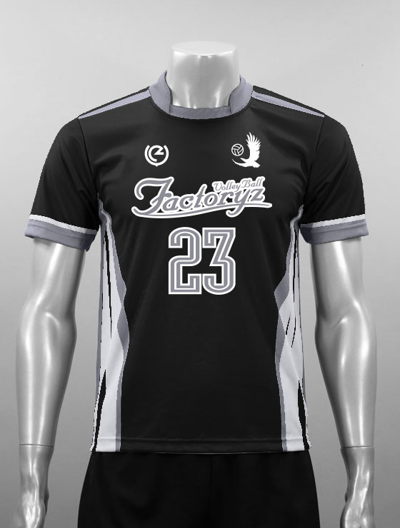 昇華デザイン01カーブライン プリントB 紺(ネイビー)｜バレーボール