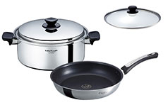 SALE】Sシリーズ 両手鍋 5.5L + オリビア フライパン セット | ビタ