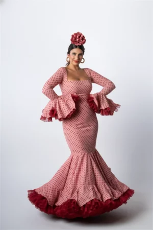 赤いフラメンコドレス：情熱と優雅さ - フェア万歳