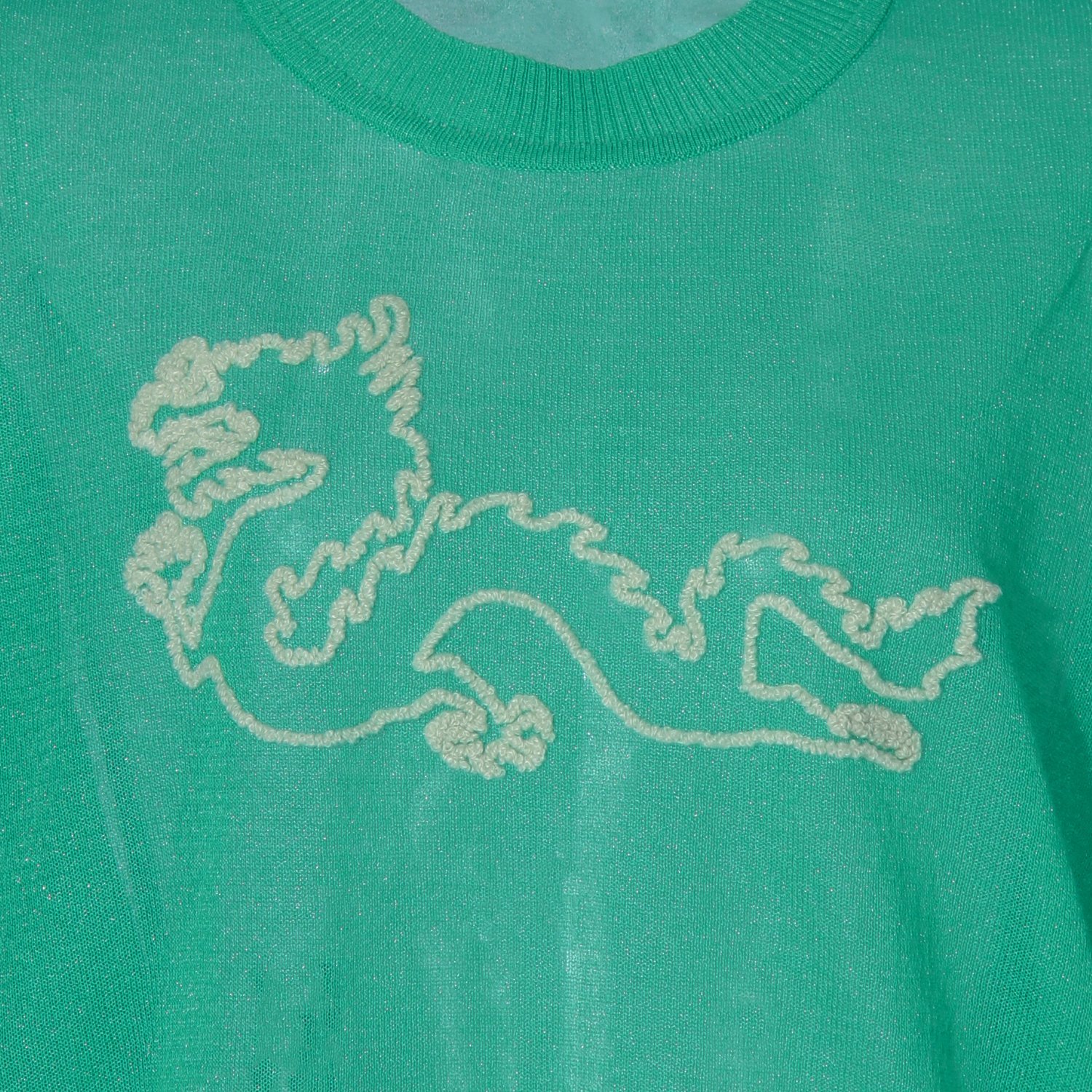 WLC サガラ刺繍強撚ラメニット プルオーバー｜VIVIENNE TAM