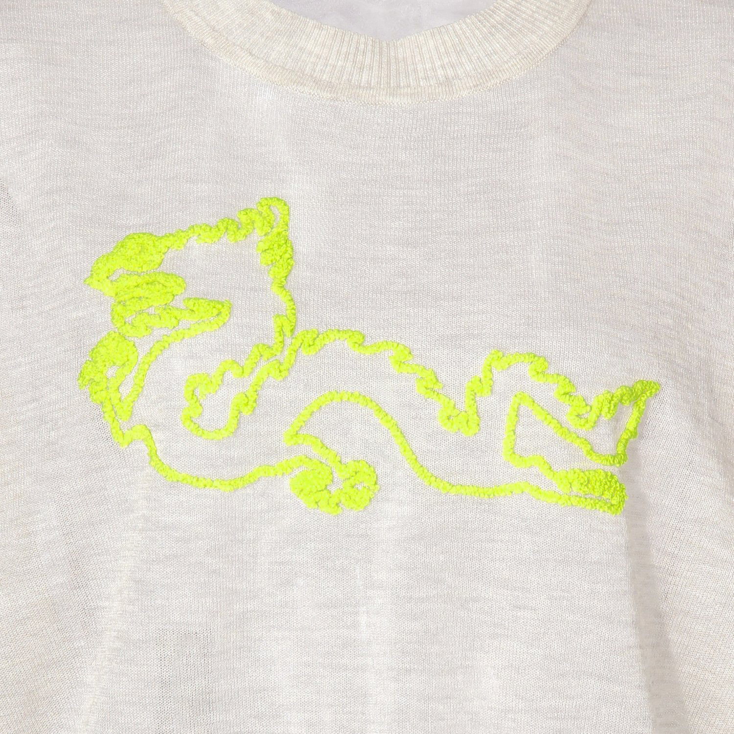 WLC サガラ刺繍強撚ラメニット プルオーバー｜VIVIENNE TAM