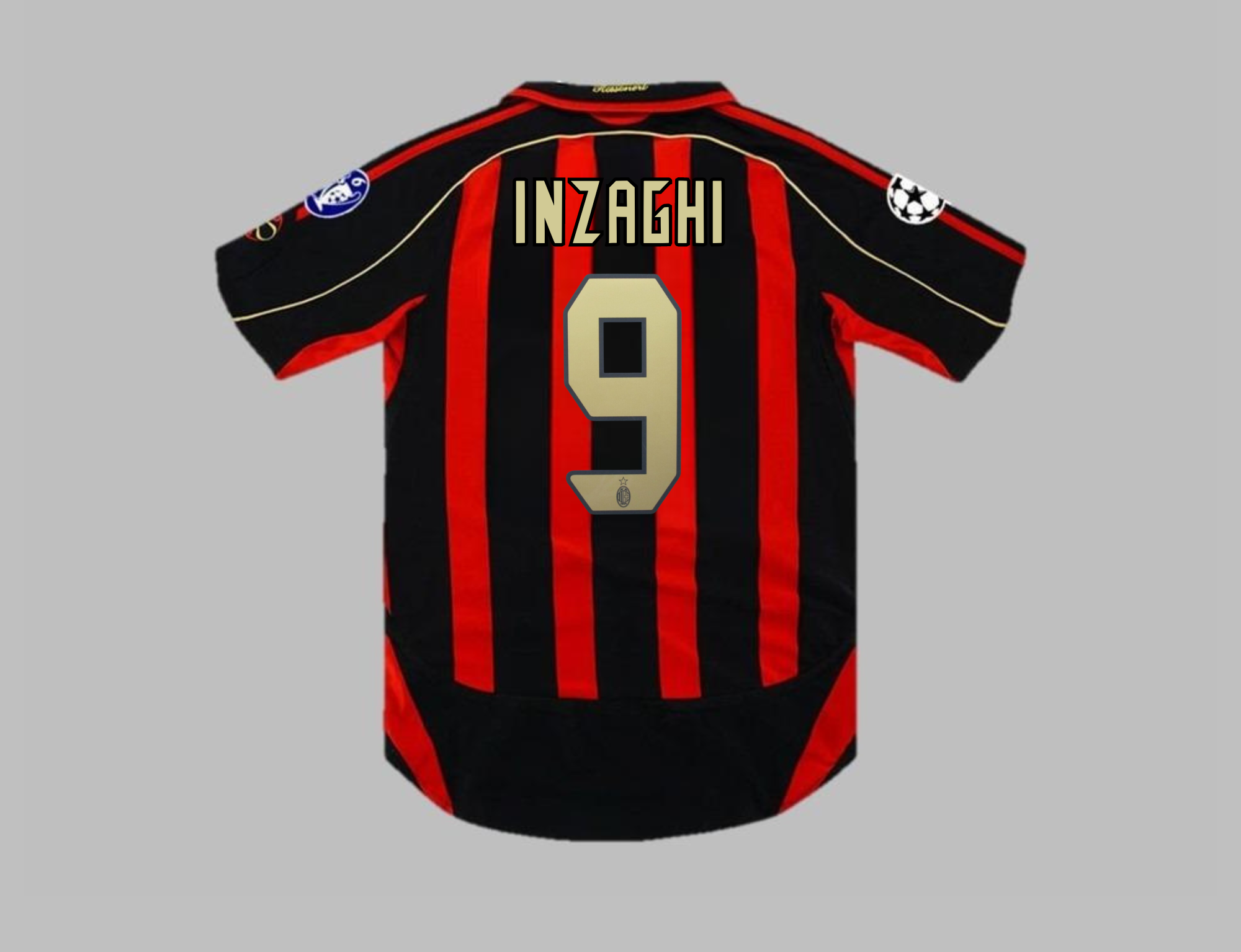 AC MILAN 2006 2007 INZAGHI 9 HOME SHIRT (Excelent) M – Retro