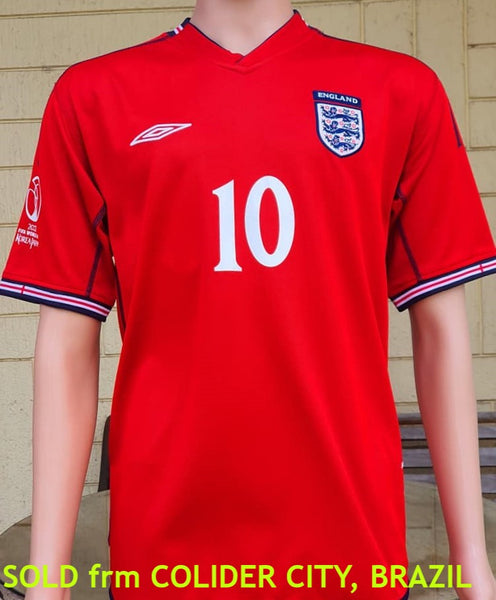 ENGLAND 2002 WORLD CUP QUARTER FINALS REVERSIBLE SHIRT MICHAEL